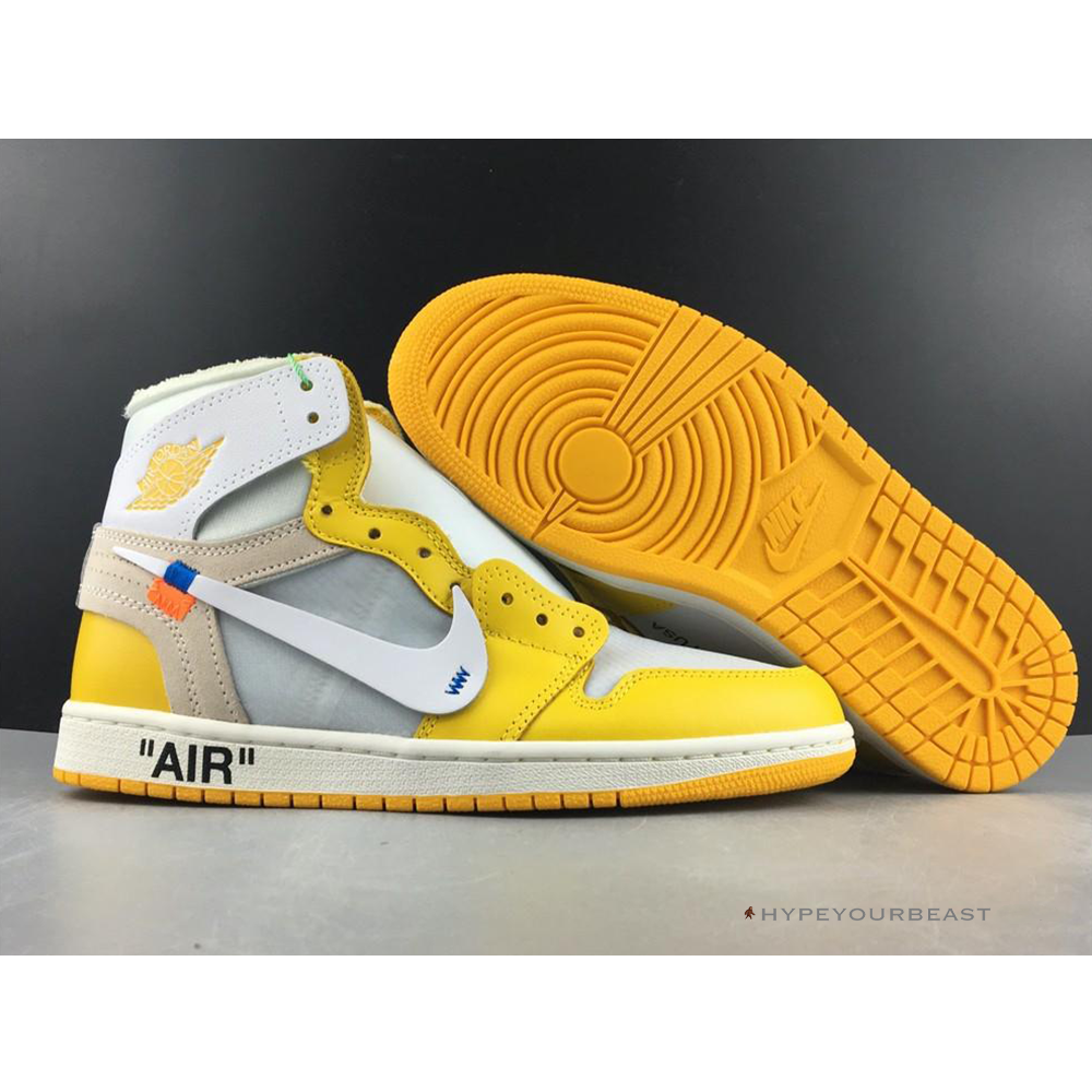 Off-White X Air Jordan 1 High Canary Yellow