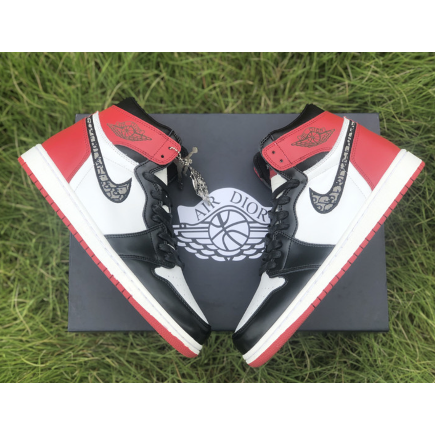 Air Jordan 1 High Black Red X Dior