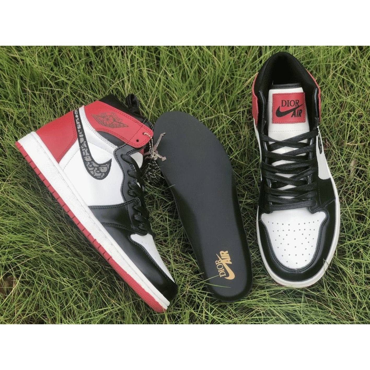 Air Jordan 1 High Black Red X Dior