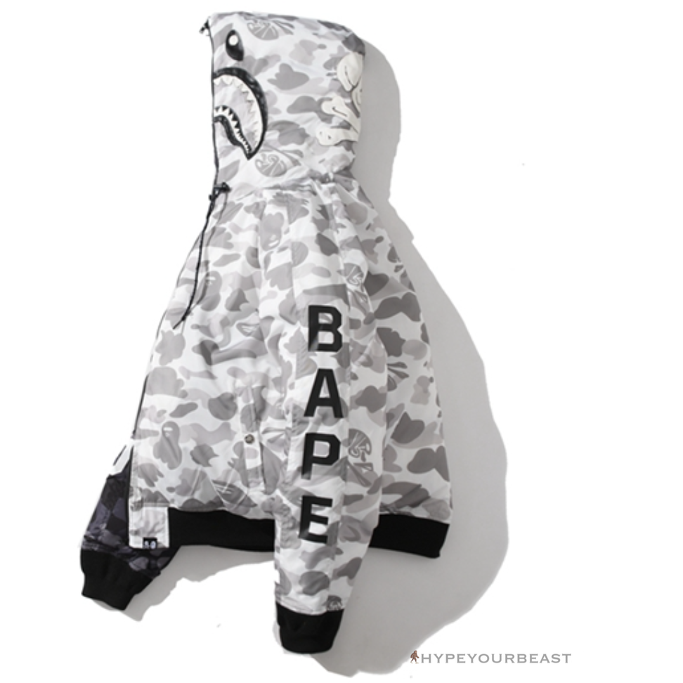 Bape Camo Hoodie White Black