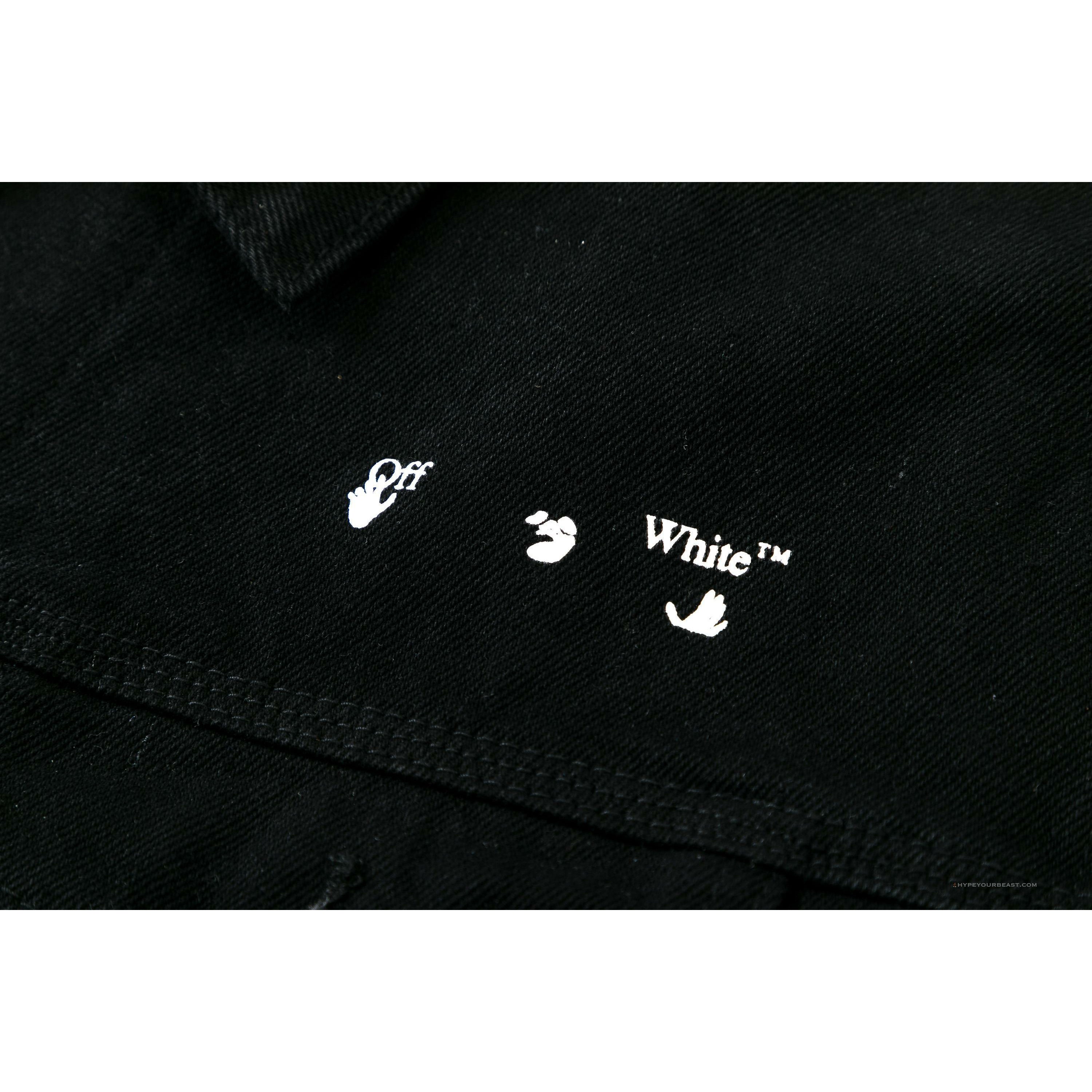 Off White Denim Black Jacket - Black