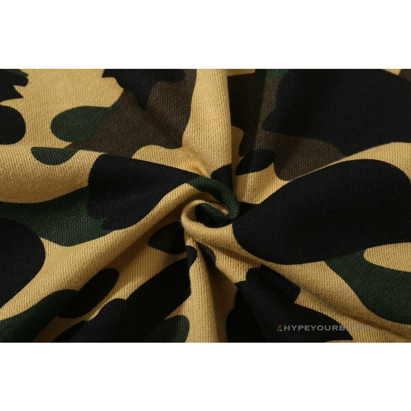 BAPE Camouflage Kangaroo Hooded Hoodie Yellow