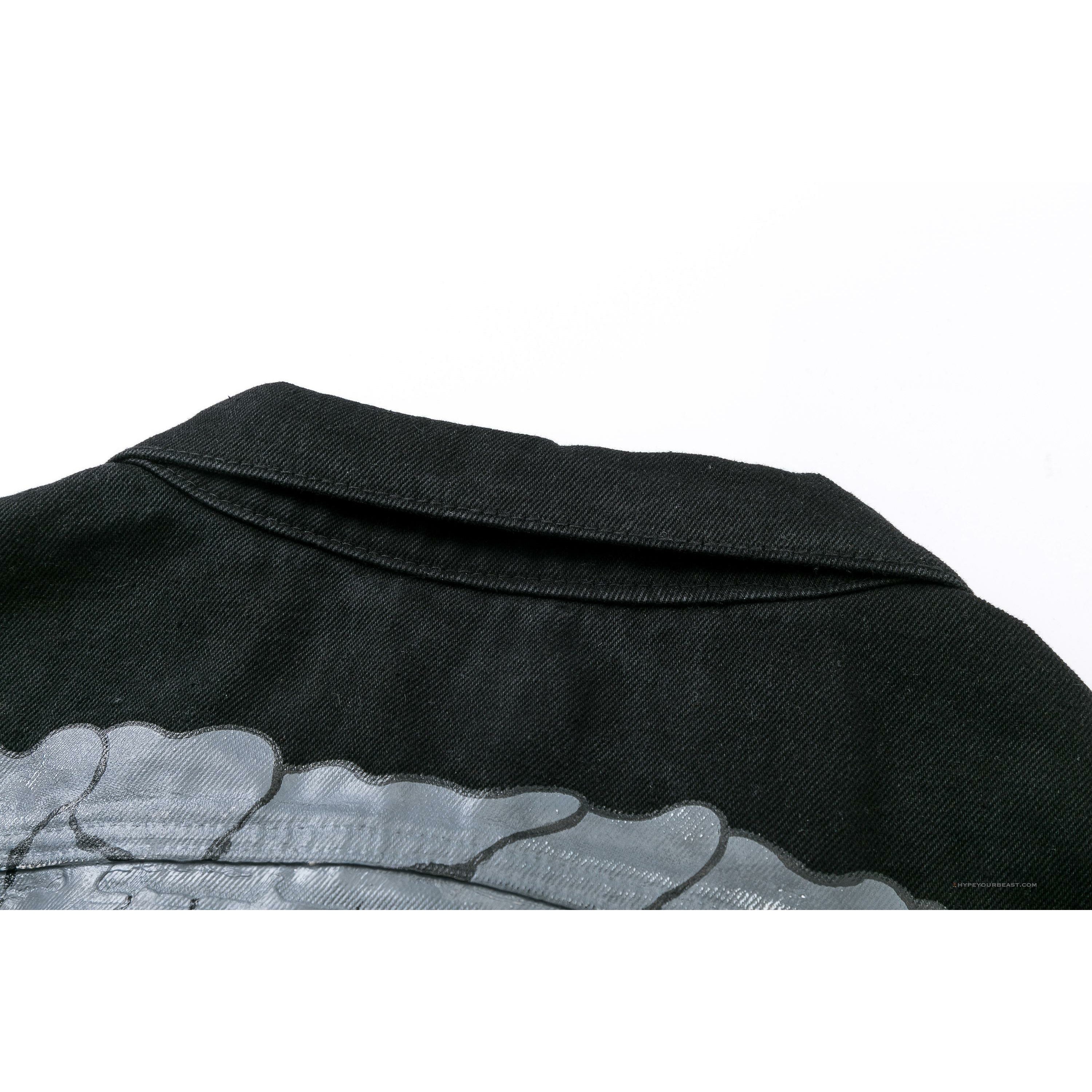 Off White Denim Black Jacket - Black