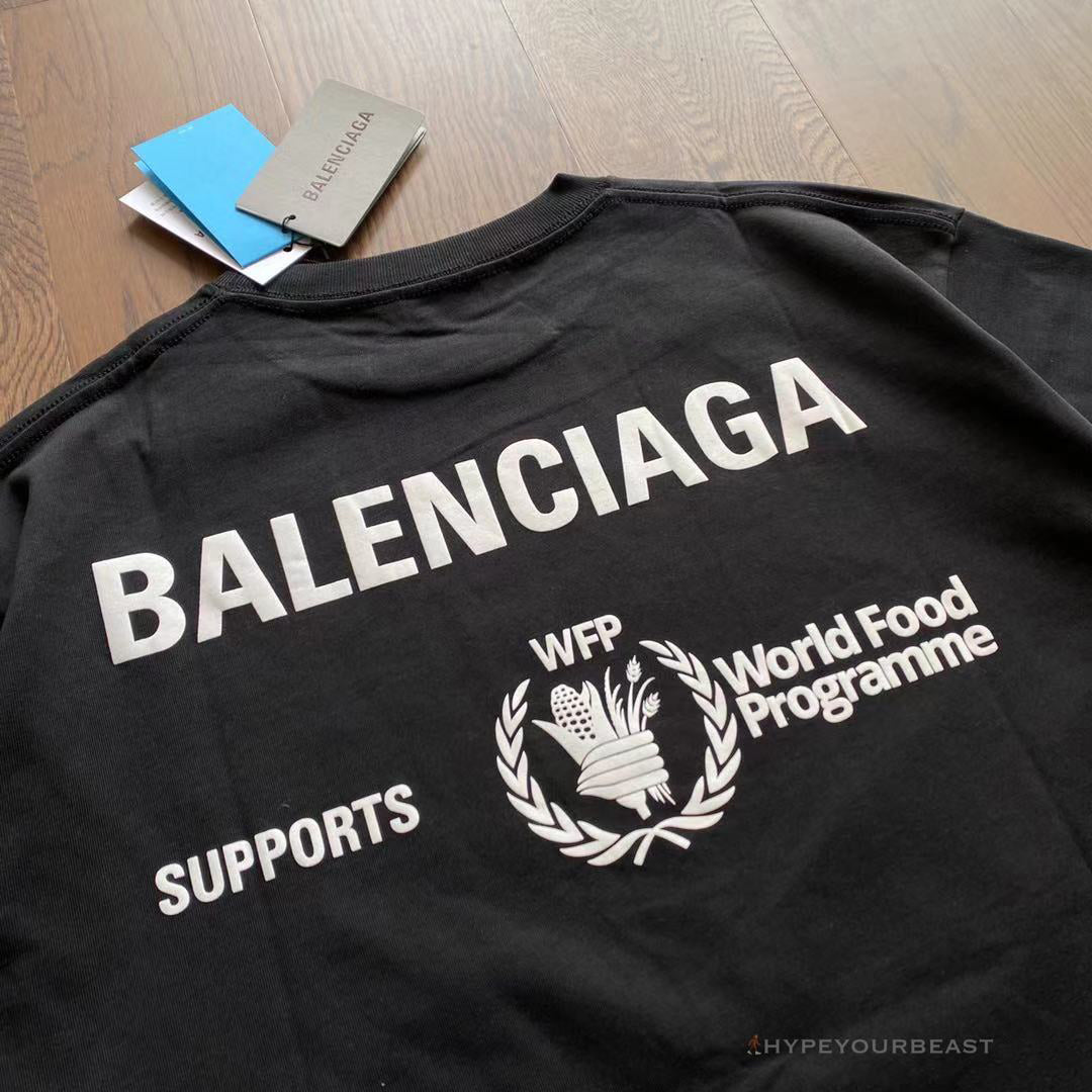 BCG Support Word Food Programme Tee Shirt Black