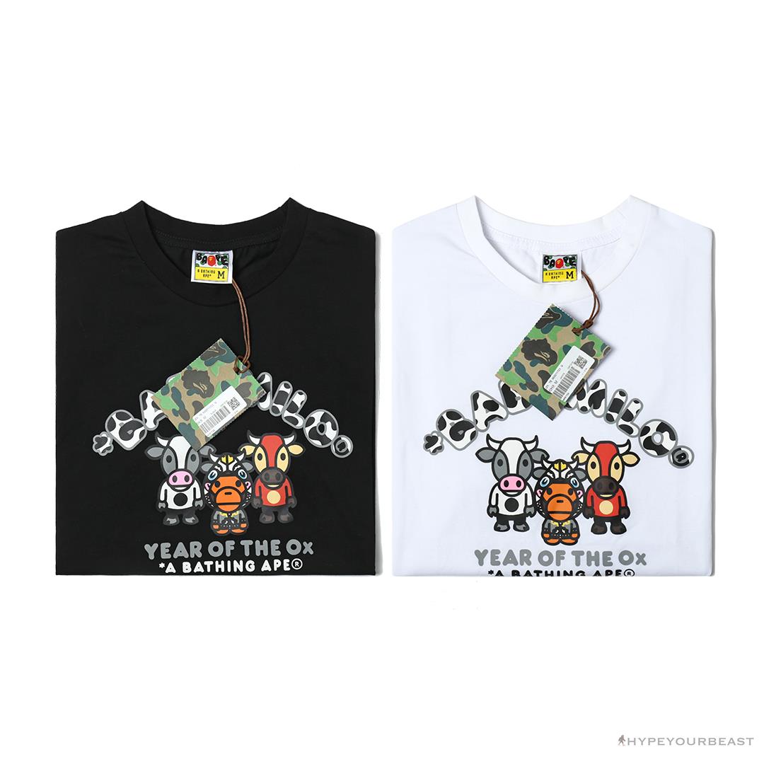 BAPE Baby Milo Year of the Ox Tee Shirt 'BLACK'