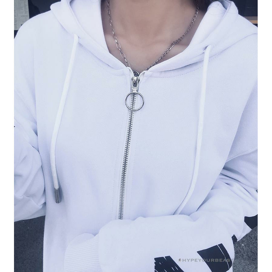 Off White Hoodie White & Black