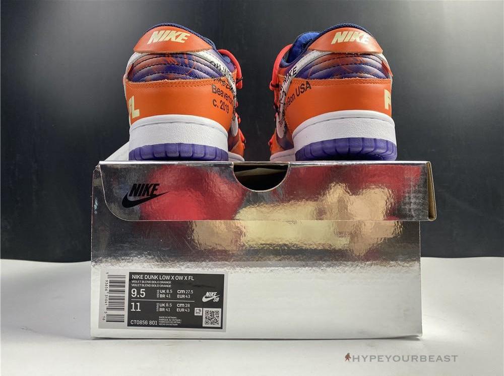 Futura X Off-White X Nike Dunk Low Orange