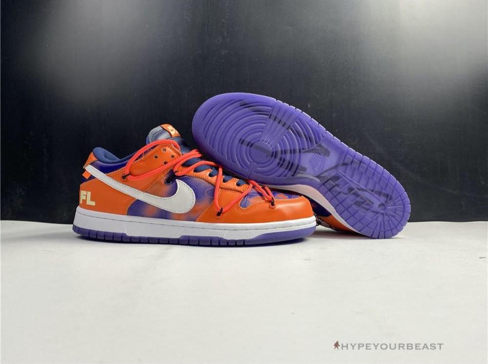 Futura X Off-White X Nike Dunk Low Orange