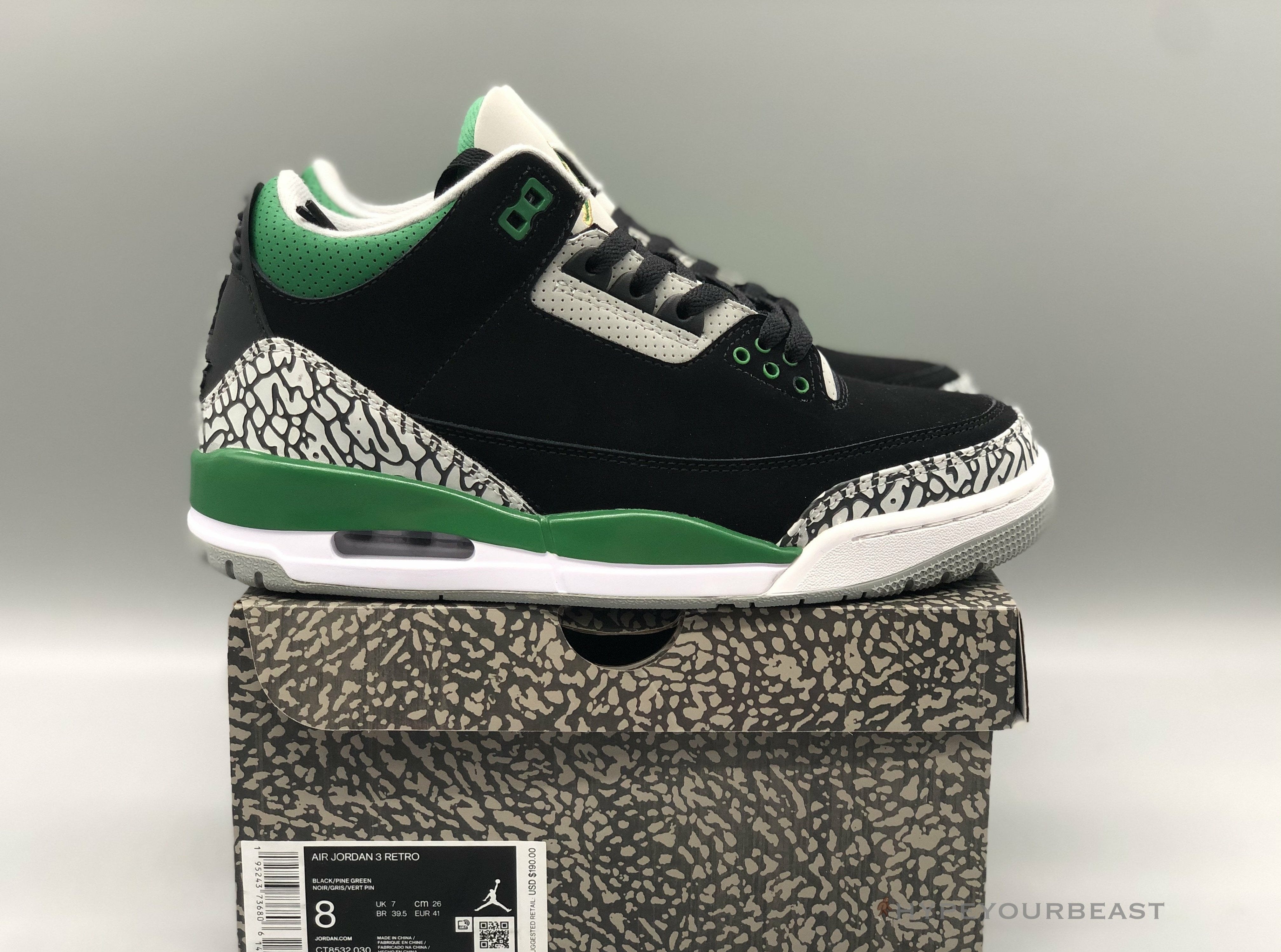 Air Jordan 3 Retro Pine Green