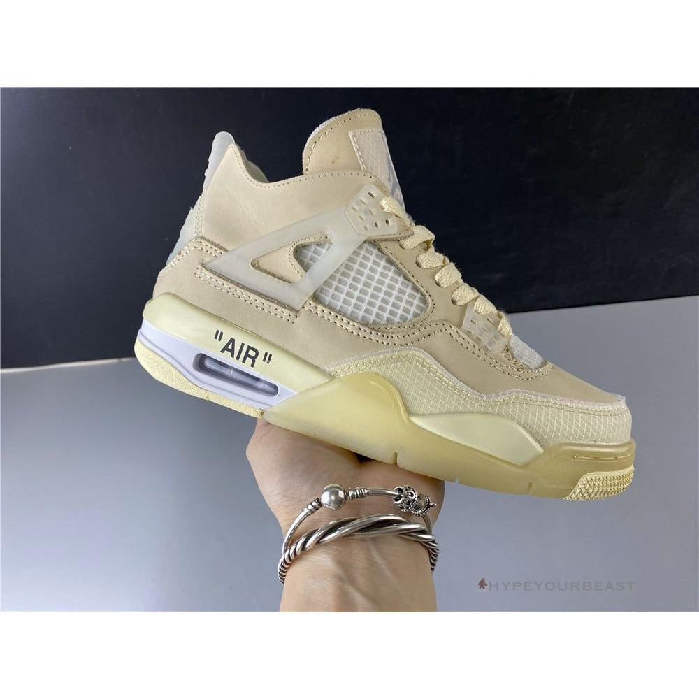 Off White X Air Jordan 4 Sail