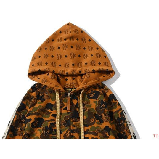 Bape Hoodie Desert Camo