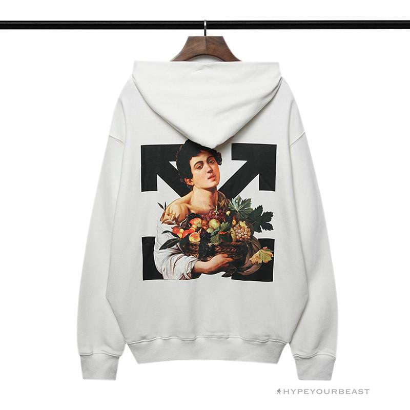 Off White Hoodie White Fruits