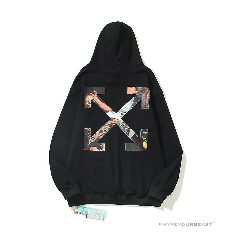 Off White Hoodie Skull Black