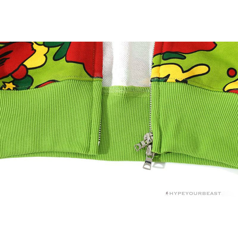 BAPE Shark Head STA Star Camouflage Hoodie 'GREEN'