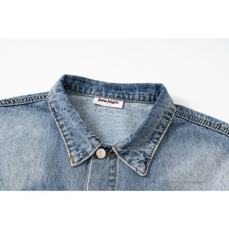 Palm Angels Jean Jacket Blue