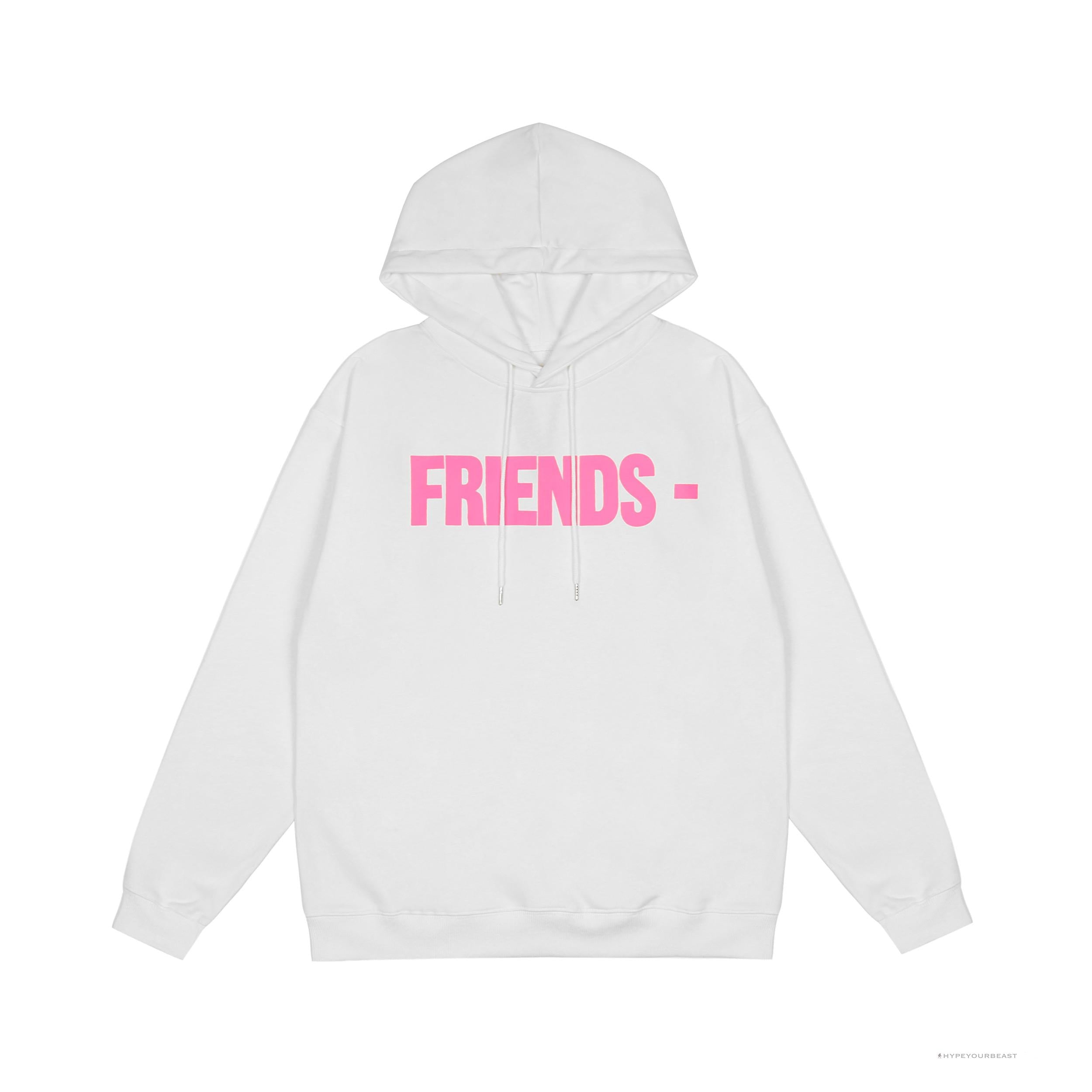 Vlone Hoodie White Pink