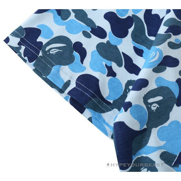 BAPE Ape Head Star Camouflage Shading Tee Shirt 'BLUE'
