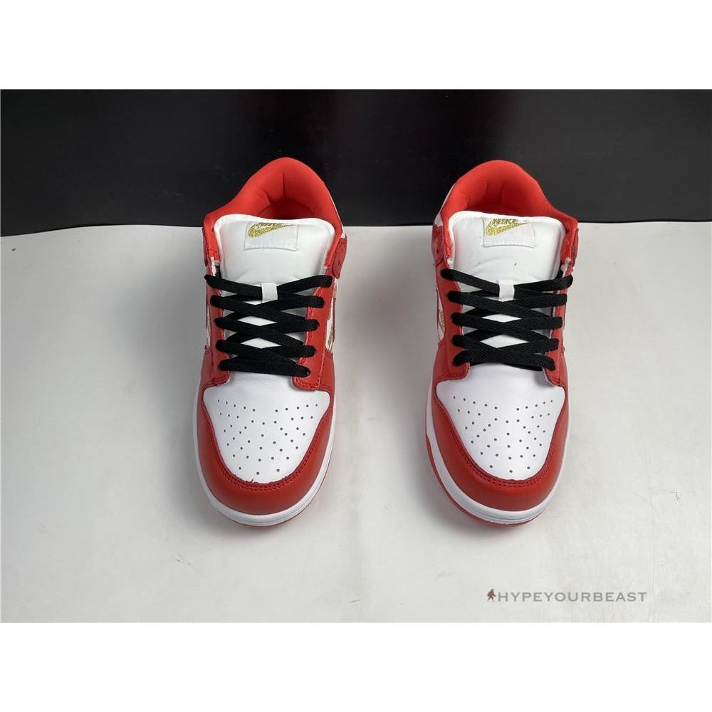 Nike SB Dunk Low Gold Red