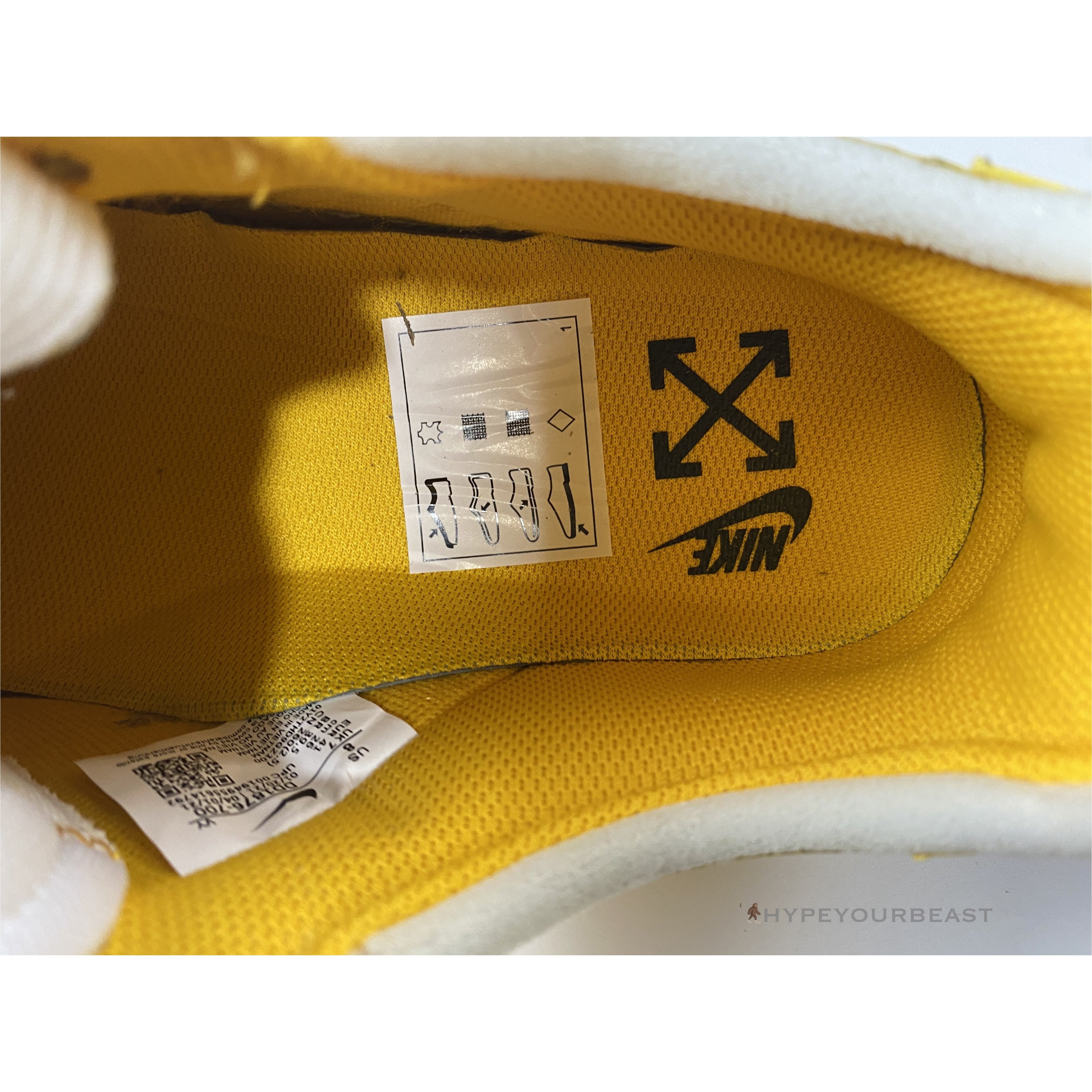 Off White X Air Force 1 Low 'Yellow'
