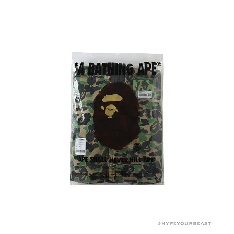 BAPE Camo Hoodie Shark Head 'GREEN'