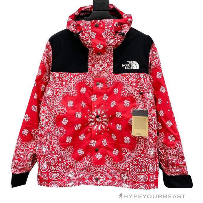 Supreme X TNF Bandana Jacket Red