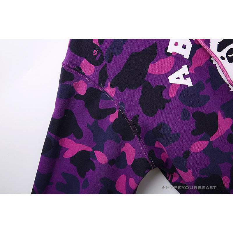 BAPE x Bathing Ape Head Camouflage Hoodie 'PURPLE'