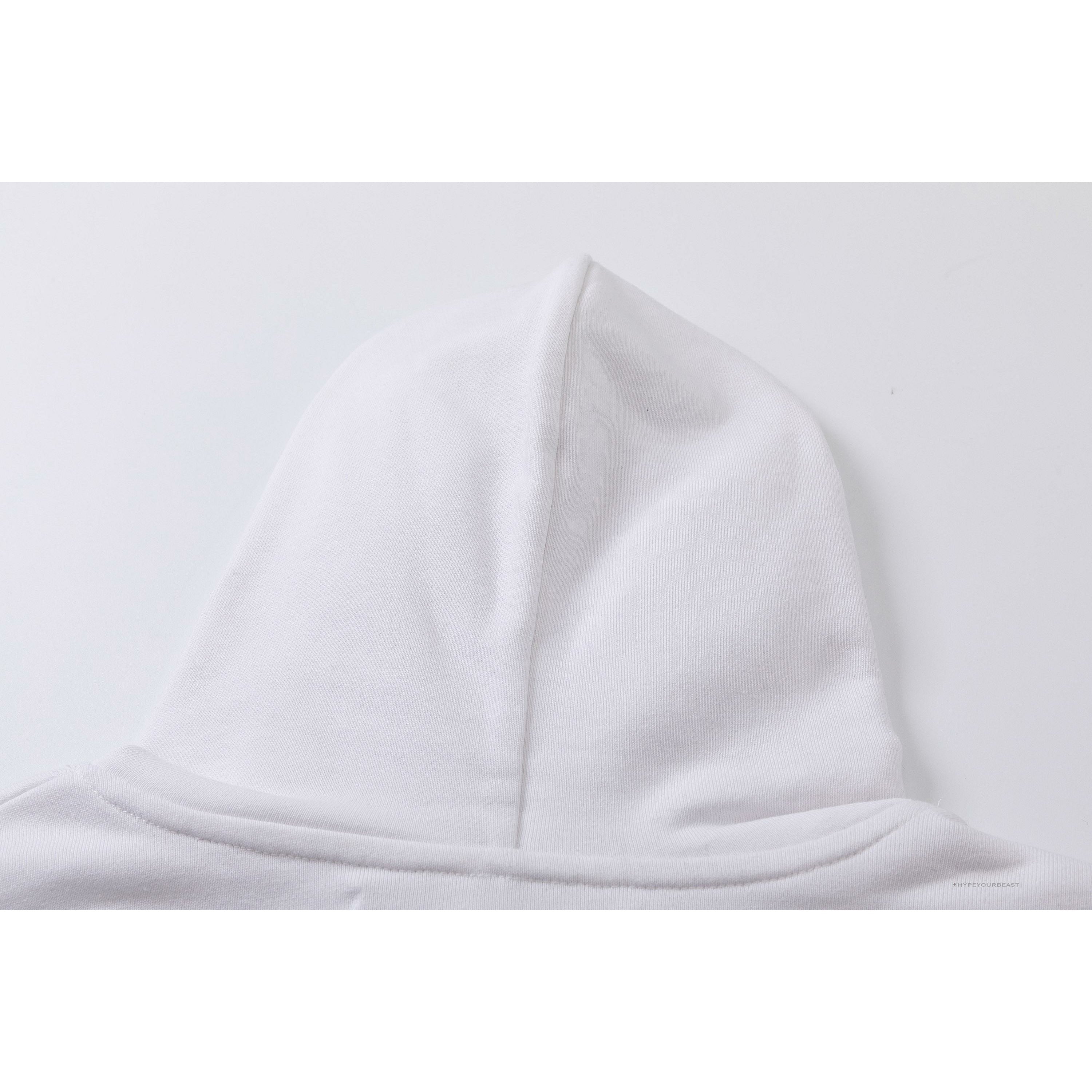 Off White Hoodie Embroidered White