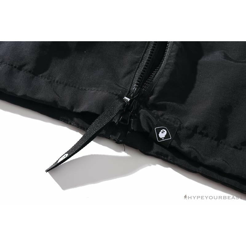 BAPE x FCRB Joint Double Zip Camouflage Hoodie 'BLACK'