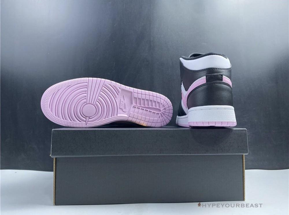 Jordan 1 Mid White Black Light Arctic Pink