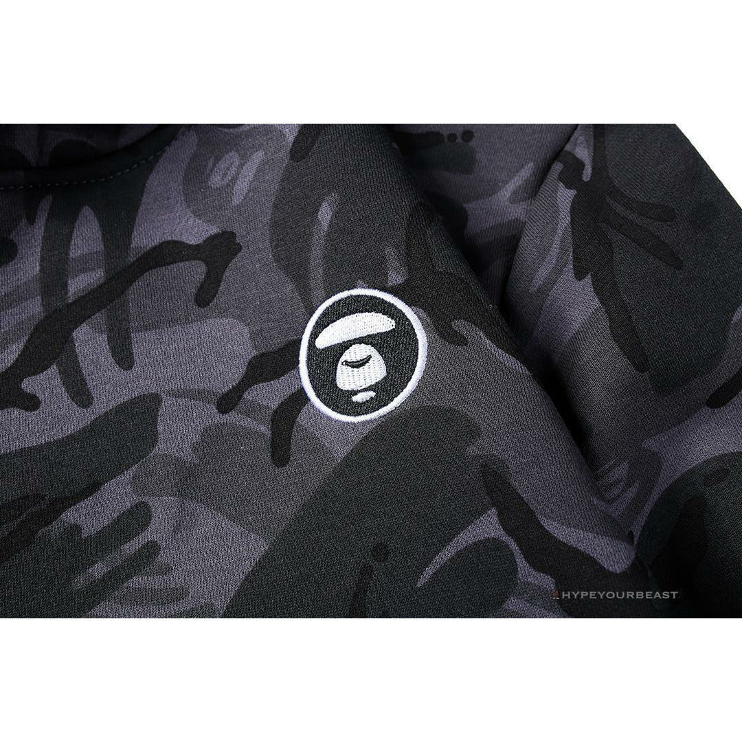 Bape Camo Hoodie Black Camouflage