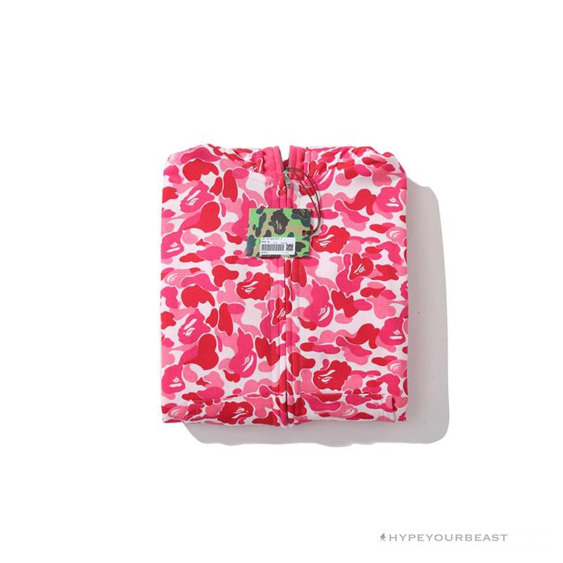 BAPE Camo Hoodie Shark Head PINK