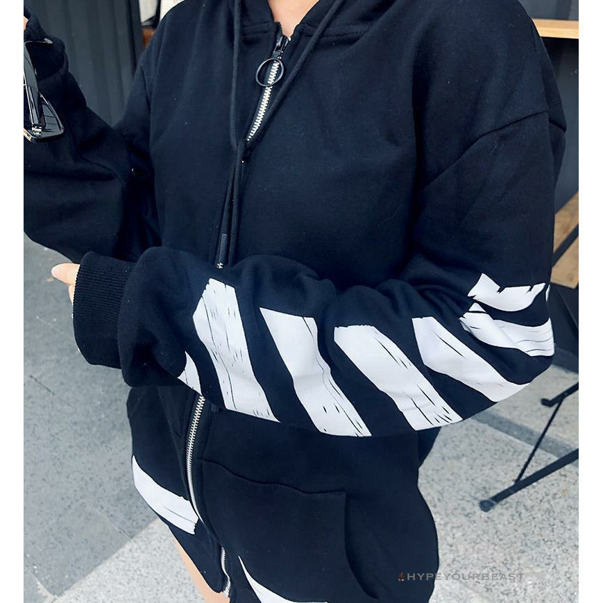 Off White Hoodie Black & White