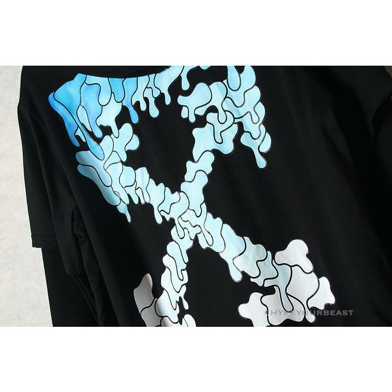 Off White Hoodie Black Blue
