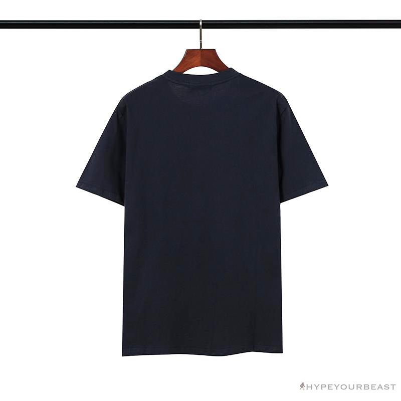 BAPE Classic Embroidered Logo Ape Head Tee Shirt 'BLUE'