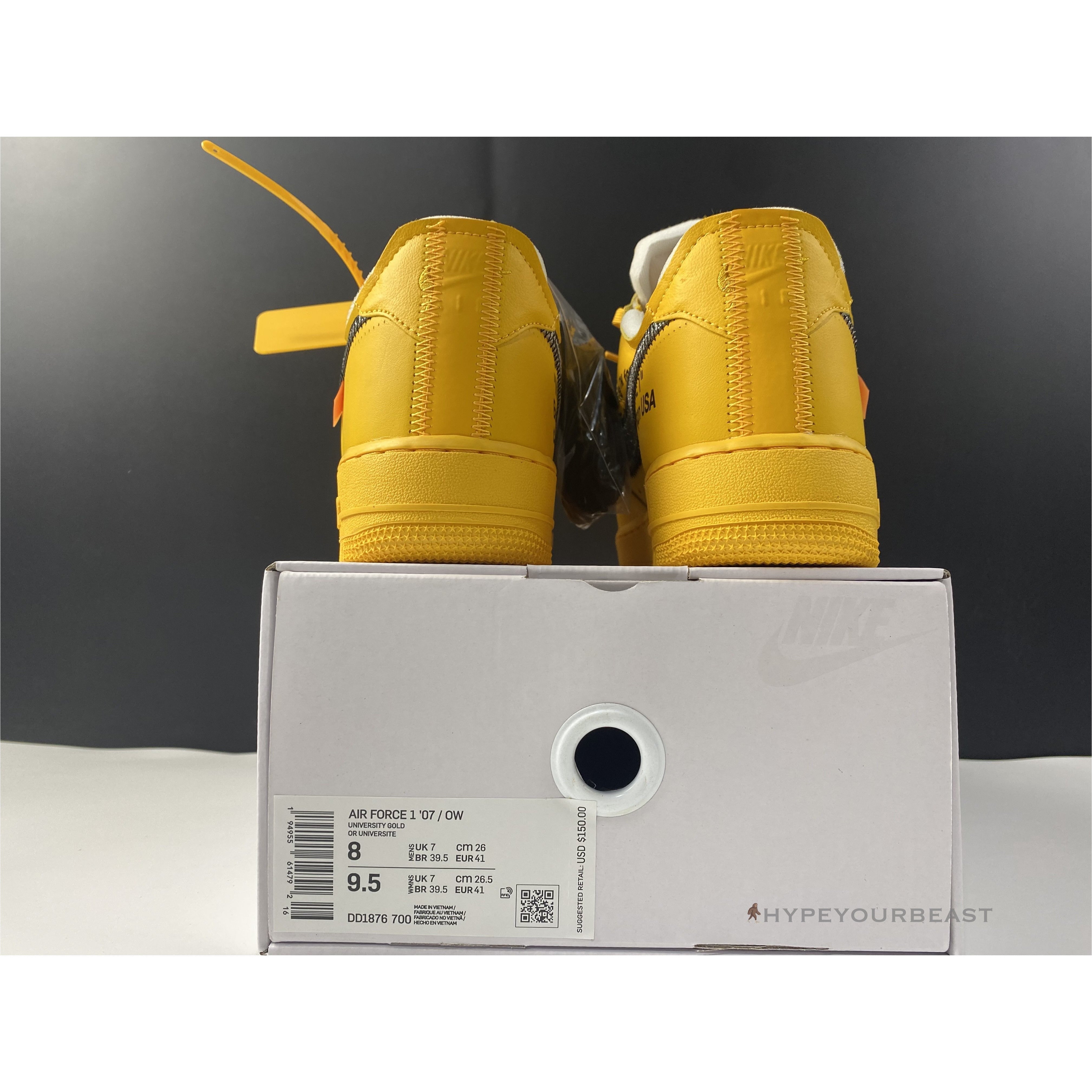 Off White X Air Force 1 Low 'Yellow'