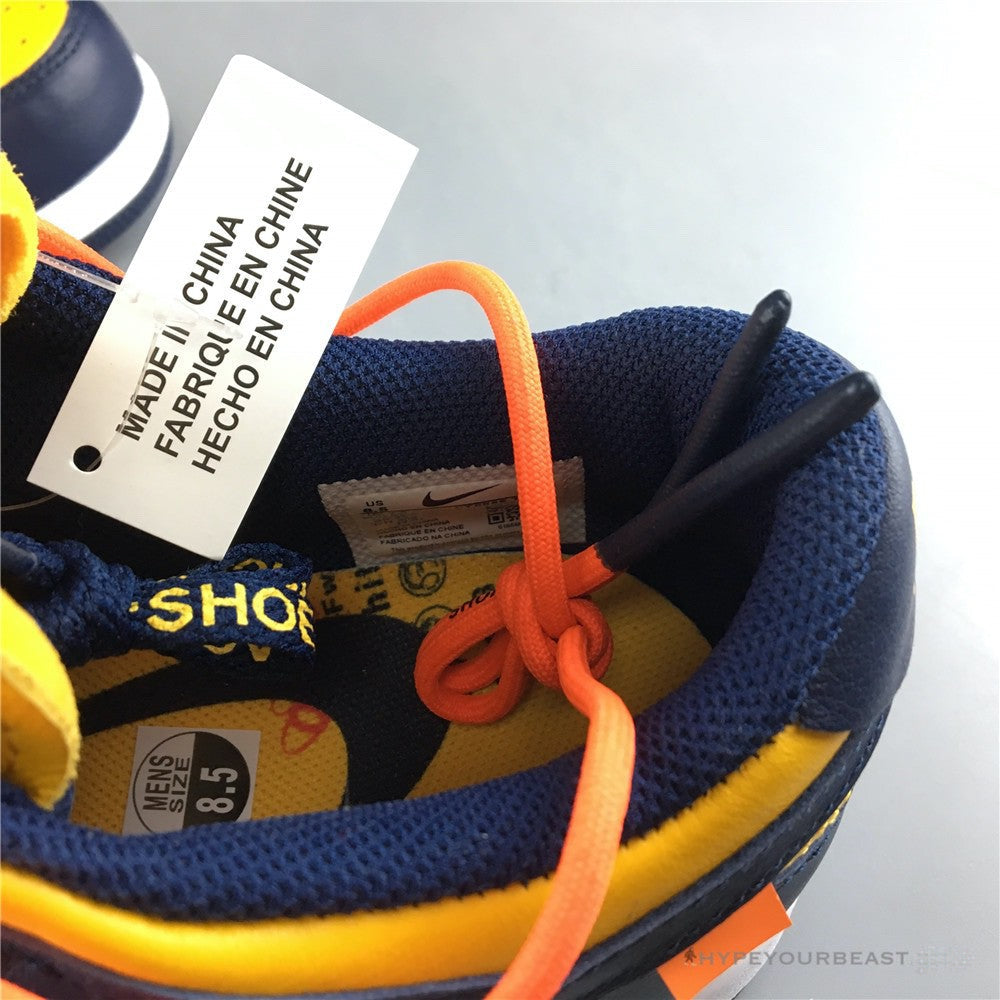 Nike Off-White X Dunk Low 'University Gold'