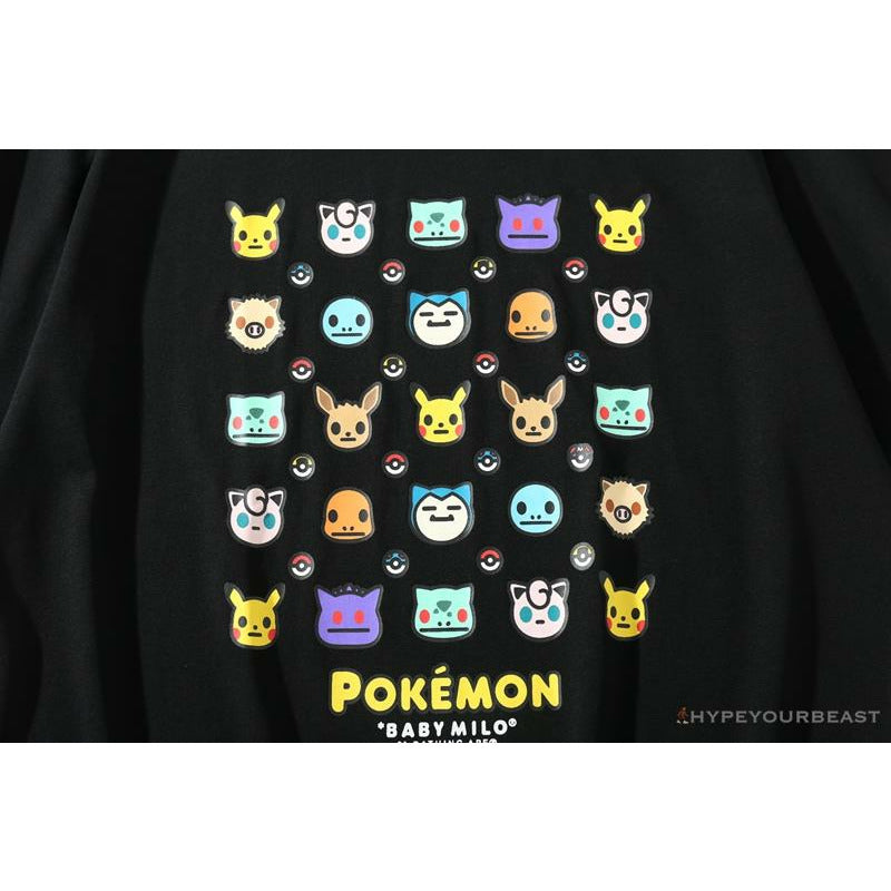BAPE Baby Milo Pokémon Tee Shirt 'BLACK'