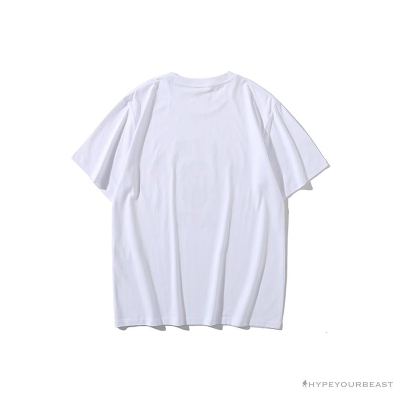 BAPE Little Ape Head Colorful Classic Tee Shirt 'WHITE'