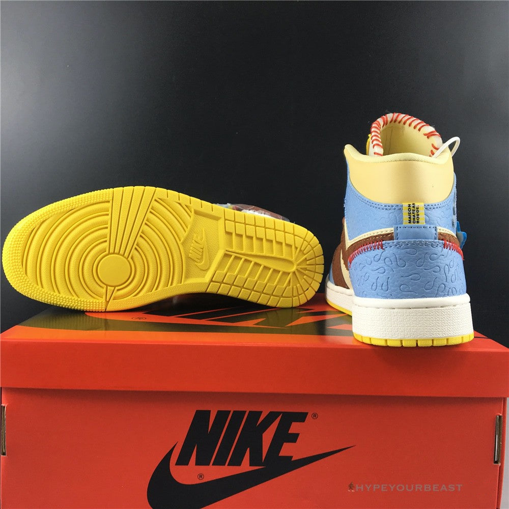 Air Jordan 1 Mid SE Fearless Maison Chateau Rouge