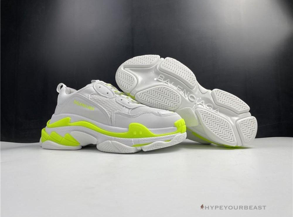 BCG Triple S White Neon Yellow