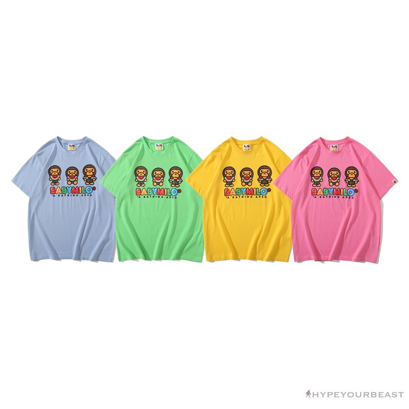 BAPE Baby Milo Watermelon Little Monkey Tee Shirt 'GREEN'