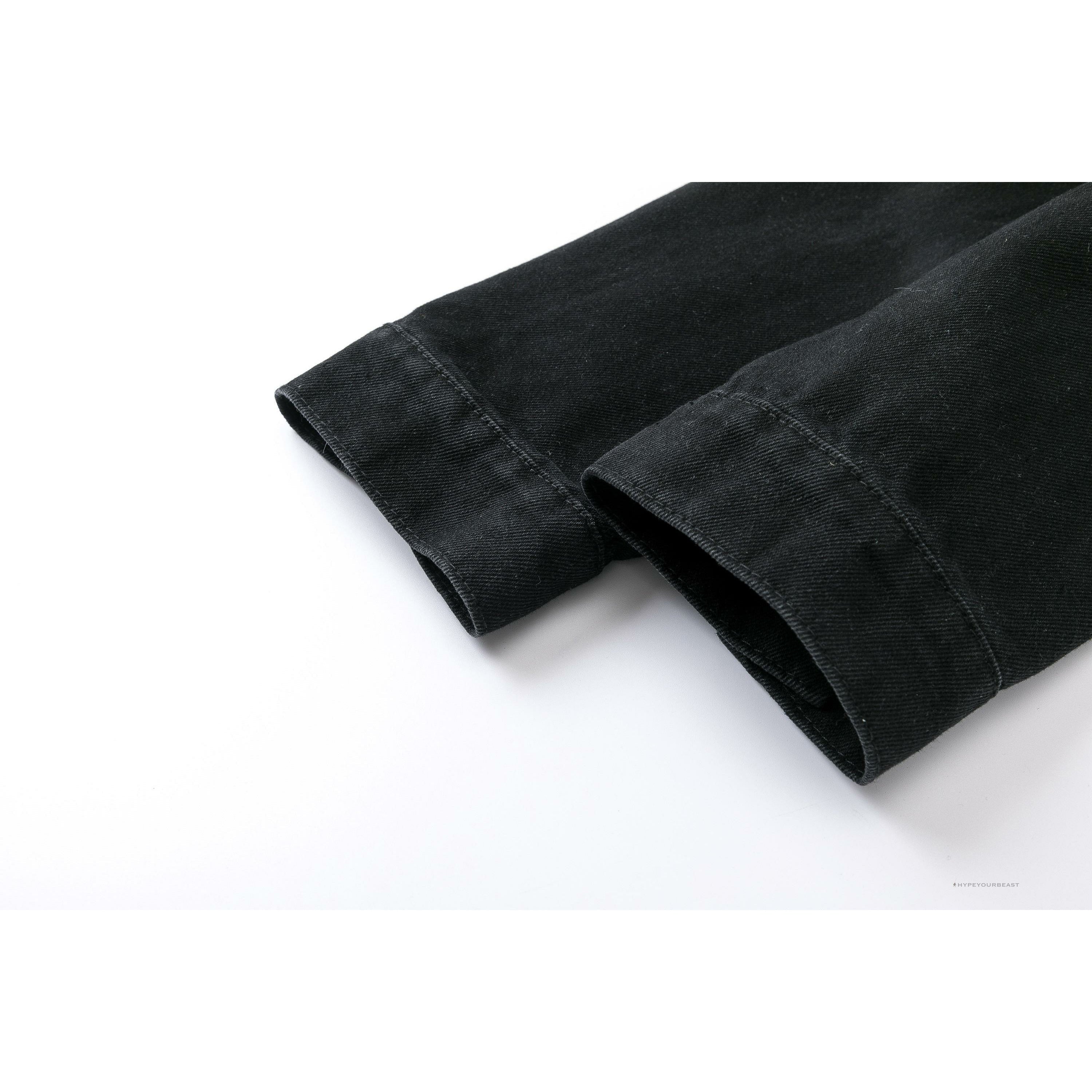 Off White Denim Black Jacket - White