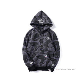 Bape Camo Hoodie Black Camouflage